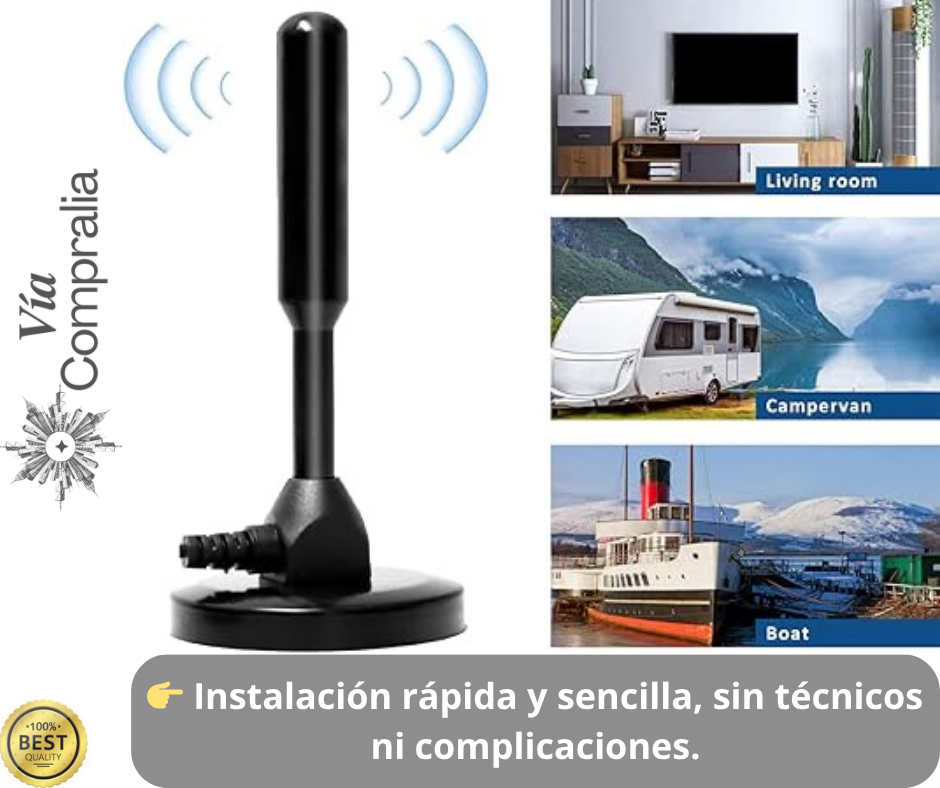 📺Antena Digital 4K – Capta Canales Gratis – Ahorra en TV Desde el Primer Día