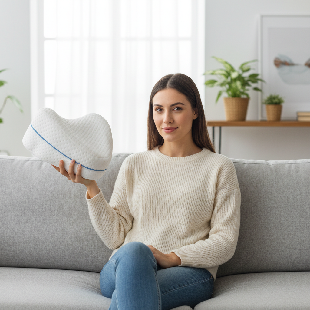 🛌 Almohada Ortopédica - Alinea Piernas y Columna - Duerme Sin Dolor Desde la Primera Noche