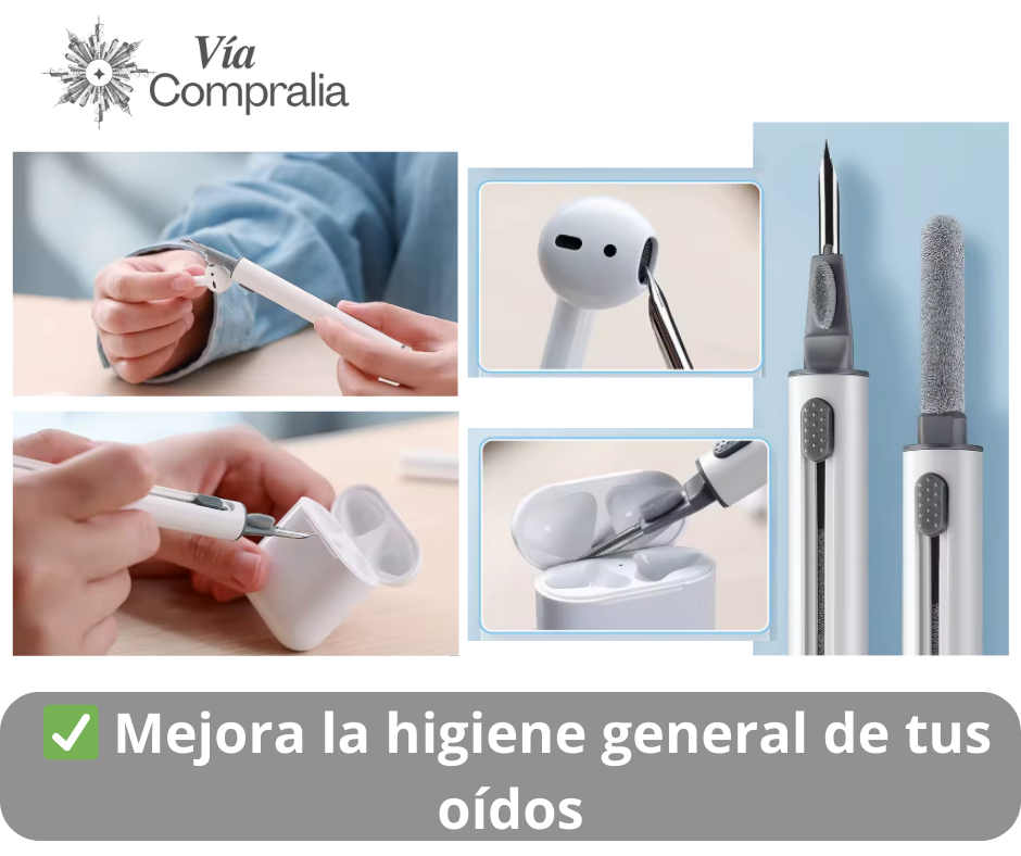 ✨Kit 2 Bolígrafos Limpiador de Audífonos Bluetooth 🎧