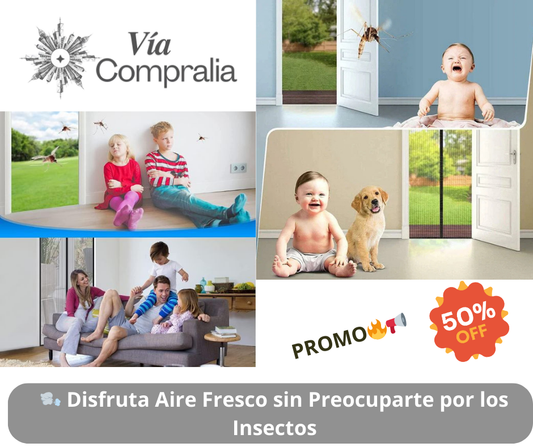 ✨AirGuard Pro – Cortina Mosquitera Magnética –Protege a Tu Familia de Picaduras y Mejora el Confort al Instante