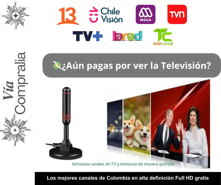 📺Antena Digital 4K – Capta Canales Gratis – Ahorra en TV Desde el Primer Día