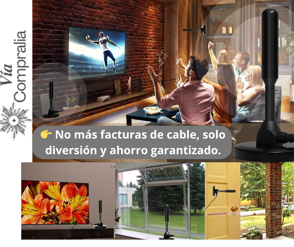 📺Antena Digital 4K – Capta Canales Gratis – Ahorra en TV Desde el Primer Día