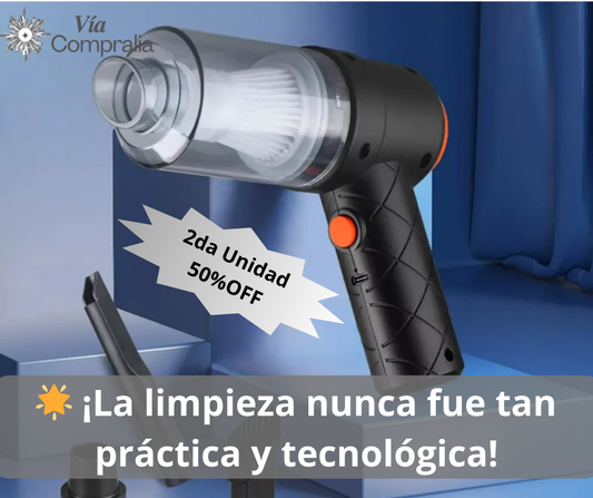 🌀 ASPIRADORA PORTÁTIL 2 en 1: ASPIRA + SOPLA