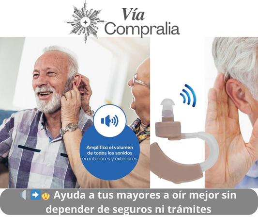 Audífono Pro Sonic 👵👴 – Aumenta el volumen 🔉 – Ayuda a tus mayores a oír con claridad en solo minutos ❤️