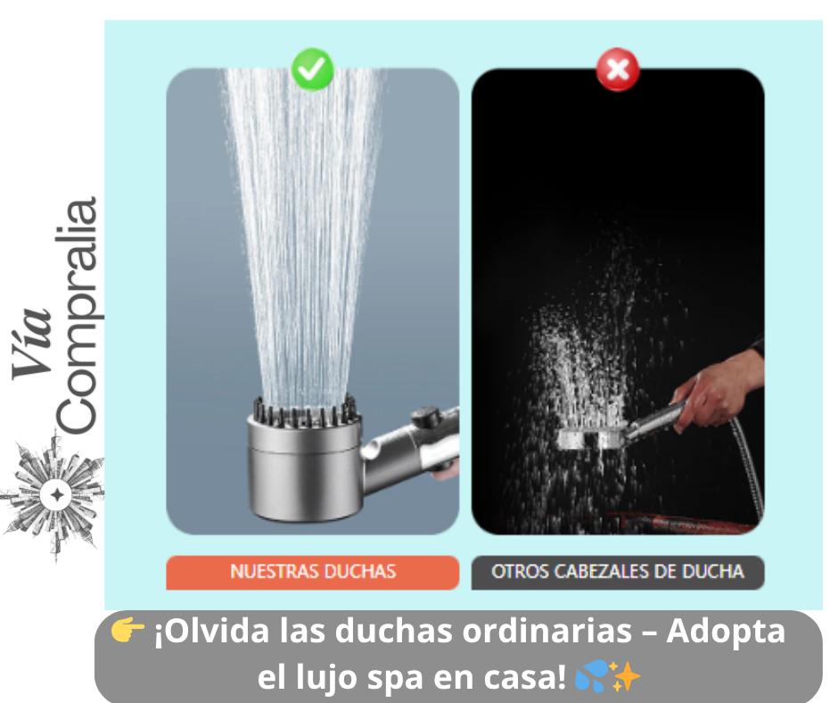🚿Ducha Multifuncional 4 en 1 – Presión Potente – Ahorra agua sin perder confort desde el primer uso
