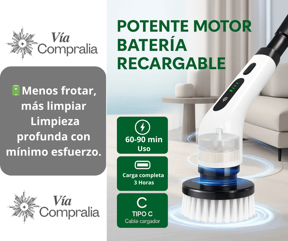 Electric DeepClean 7 en 1 - Cepillo Eléctrico Giratorio –  Limpia sin esfuerzo en minutos