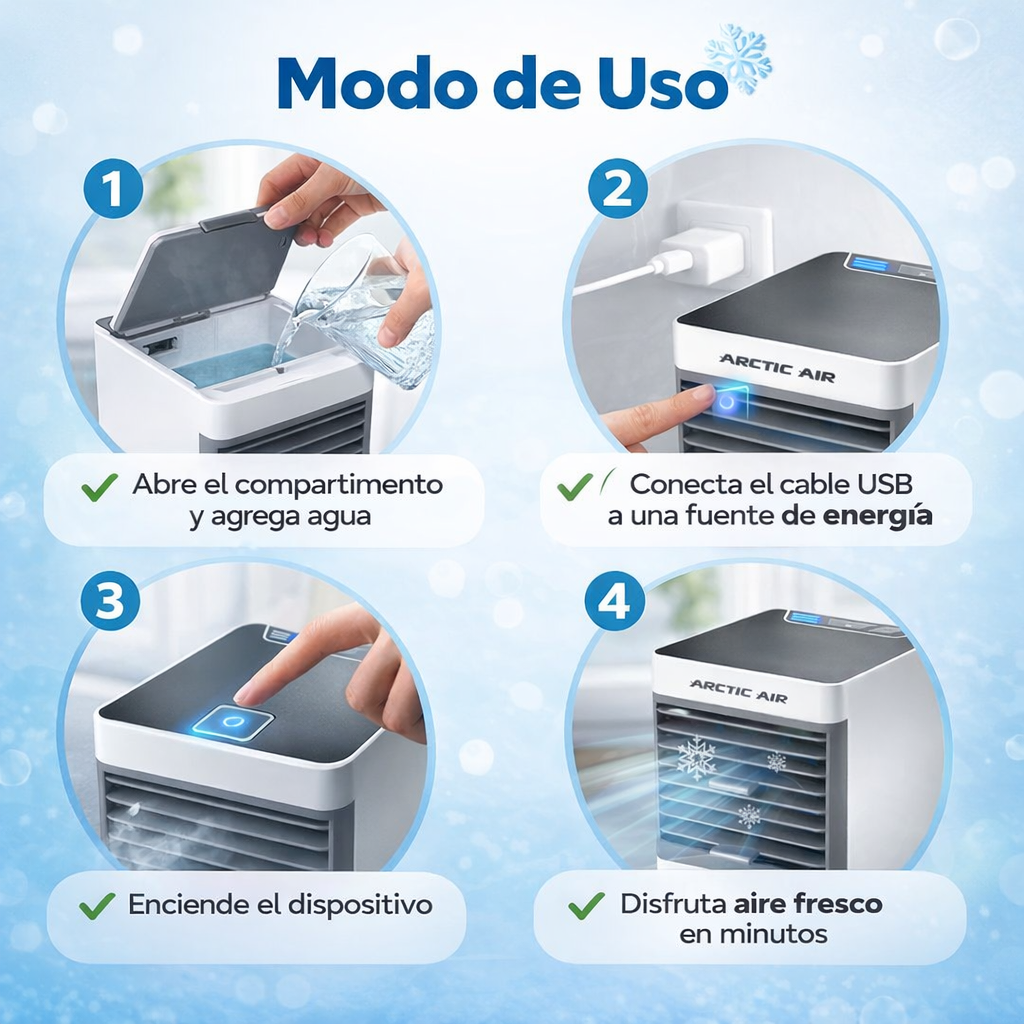 ArticAirPro ❄️ – Aire Fresco Instantáneo – Alivio del Calor en Minutos