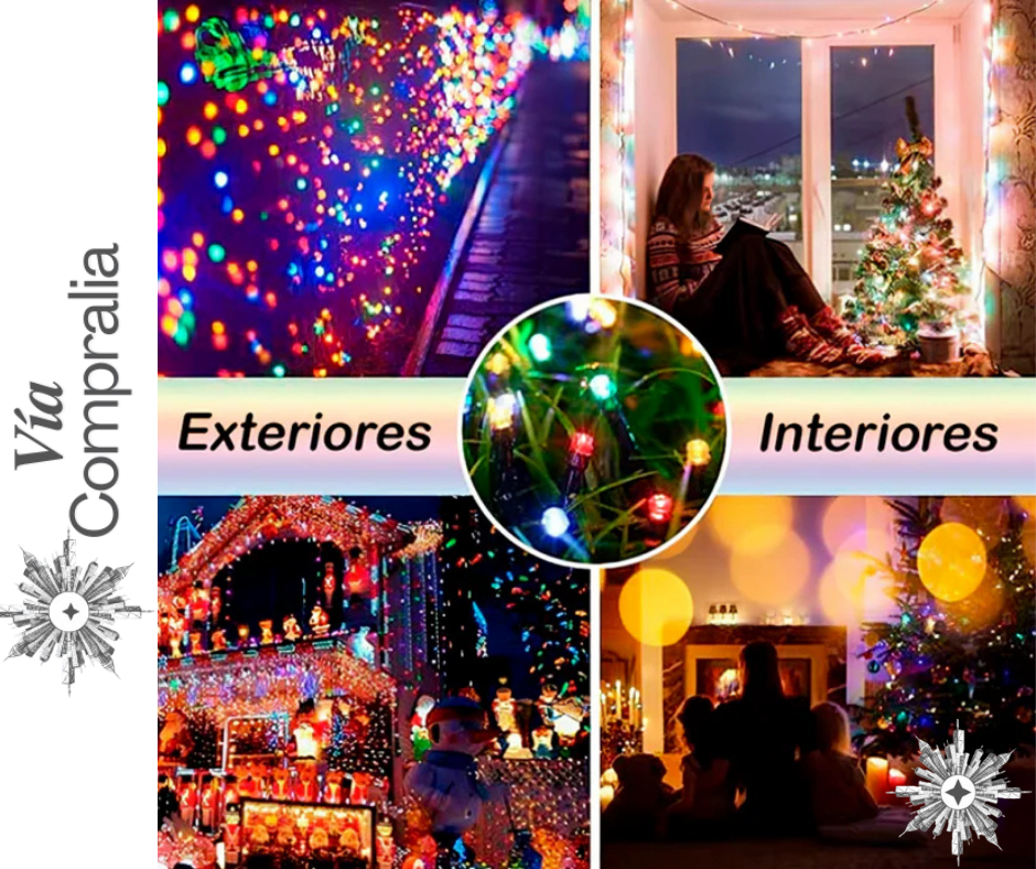 💡🎄Luces LED Solares 17 Metros – Decoración Automática – Ilumina tu hogar todas las noches sin aumentar tu recibo