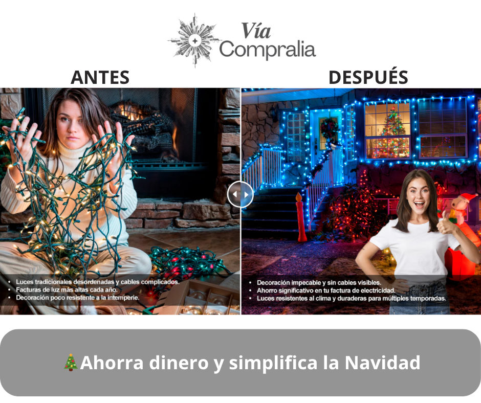 💡🎄Luces LED Solares 17 Metros – Decoración Automática – Ilumina tu hogar todas las noches sin aumentar tu recibo