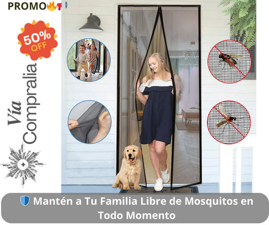 ✨AirGuard Pro – Cortina Mosquitera Magnética –Protege a Tu Familia de Picaduras y Mejora el Confort al Instante