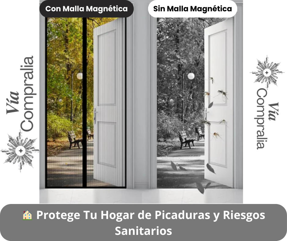 ✨AirGuard Pro – Cortina Mosquitera Magnética –Protege a Tu Familia de Picaduras y Mejora el Confort al Instante