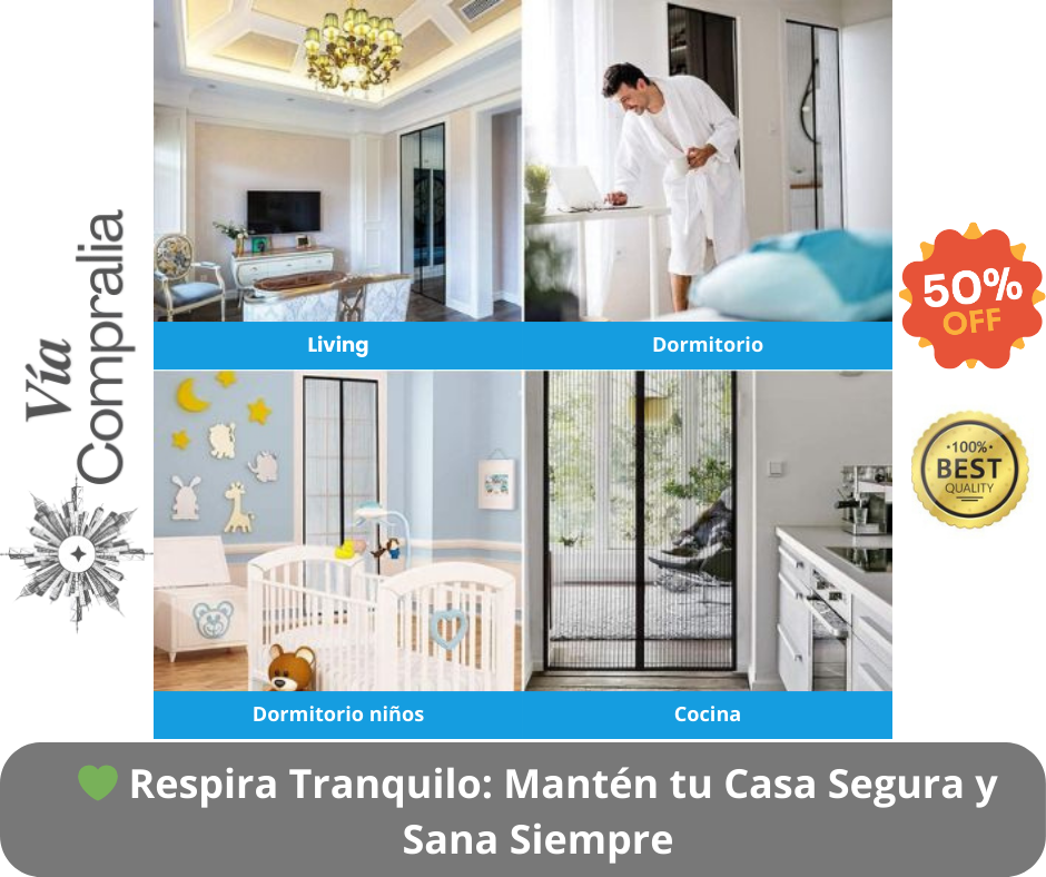✨AirGuard Pro – Cortina Mosquitera Magnética –Protege a Tu Familia de Picaduras y Mejora el Confort al Instante