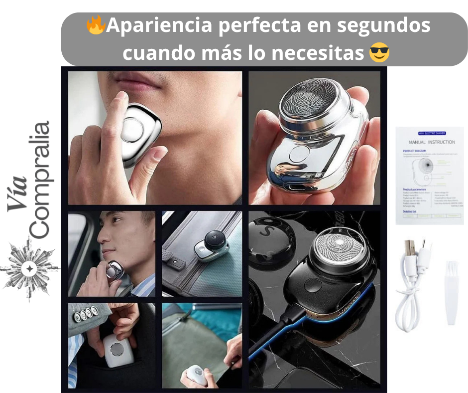 🪒Mini Afeitadora Portátil – Afeitado Express –Apariencia perfecta en segundos cuando más lo necesitas