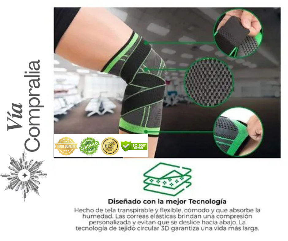 🦵Rodillera Ortopédica - Soporte de Compresión - Alivia el Dolor y Mejora tu Movilidad en tu Día a Día