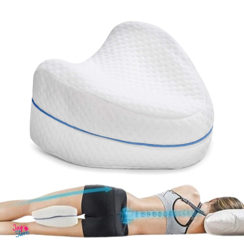 🛌 Almohada Ortopédica - Alinea Piernas y Columna - Duerme Sin Dolor Desde la Primera Noche